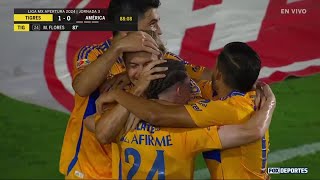 😳🤩 MARCELO FLORES SORPRENDE  Tigres 10 América  Jornada 3 Apertura 2024  Liga MX [upl. by Fiel]