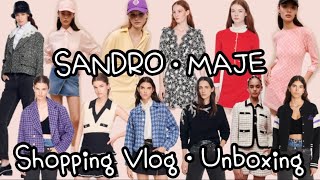 SANDRO amp MAJE 💋 Shopping🛍️Vlog amp Unboxing 💝 [upl. by Nerte]