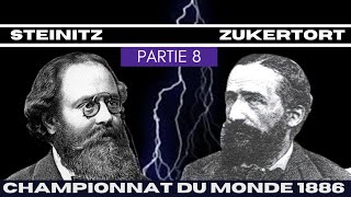 Steinitz REUSSIRATIL à faire une REMONTADA CdM 1886  Ronde 9 [upl. by Tandy515]