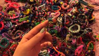 My rainbow loom bracelet collection [upl. by Paine]