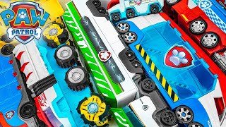 Paw Patrol toys unboxing ASMR  PAW Patroller Rescue amp Transport Vehicle  Chase Rubble Marshall [upl. by Yztim]