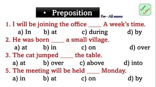 prepositions practice set18 for all competitive exams sscgd mts chsl englishacademybydeepakkr [upl. by Norraj]