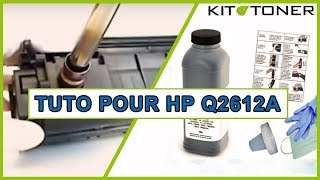 Instructions pour la recharge compatible des HP Q2612A [upl. by Ecnarepmet]