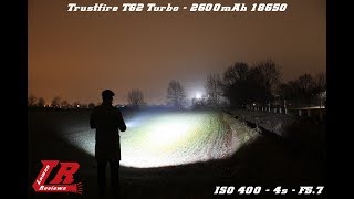 Trustfire T62 Review Beamshots Runtime Output tests [upl. by Kidd]