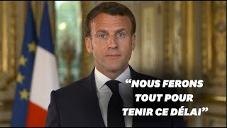 NotreDame Macron promet de tenir le délai de 5 ans pour la reconstruction [upl. by Darra]