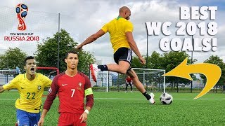 RECREATING WORLD CUP 2018 GOALS Ronaldo Coutinho amp more [upl. by Neelsaj]