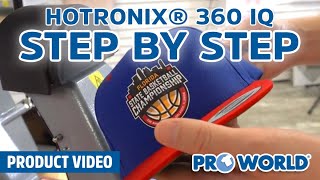 Step by Step Heat Printing with the Hotronix 360 IQ Hat Press [upl. by Broddie]