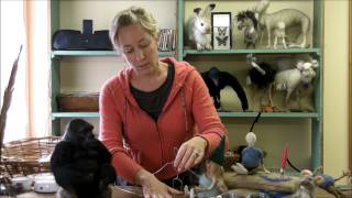 How to Make a Wire Armature of a Person by Sarafina Fiber Art [upl. by Yerahcaz]