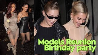 Kylie and Kendall Jenner partying with Gigi Hadid at rosalias Paris starstudded birthday bash [upl. by Itirp]