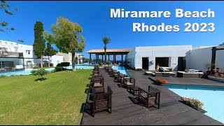 Rhodes Miramare Beach 2023 [upl. by Ahcatan]