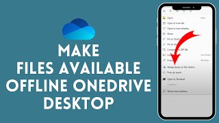 How to Make Files Available Offline on OneDrive Desktop 2024  OneDrive Tutorial [upl. by Kilam462]