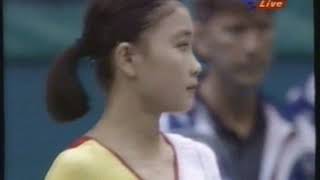 Mo Huilan CHN  Olympics 1996  Compulsory Floor Exercise [upl. by Eillak]