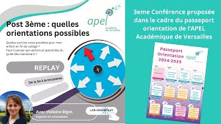 Post 3ème  quelles orientations possibles [upl. by Melva162]