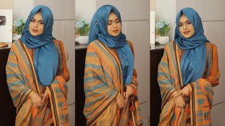 Eid Special Hijab Tutorial  Hijab Style with Salwar Kameez [upl. by Aniaz812]