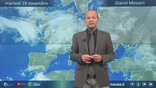 Le condizioni meteo di oggi in Toscana  Forti venti di Libeccio e mari agitati in serata [upl. by Wolsky]