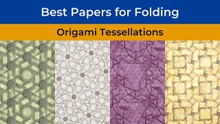 Best Papers for Folding Origami Tessellations [upl. by Itsud]