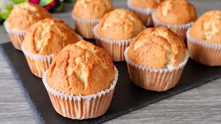 Easy plain vanilla muffin recipe Super soft and fluffy Easy Baking [upl. by Asirehc78]