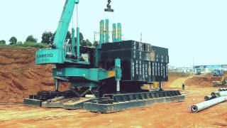 HYDRAULIC STATIC PILE DRIVER [upl. by Norod376]