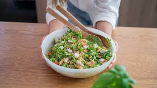 The perfect summer pesto pasta salad 🥗 easy amp delicious [upl. by Aslam]