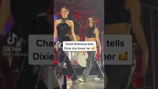 Dixie D’Amelio amp Charli D’Amelio Share a Sweet Moment On Stage At Jingle Ball [upl. by Onaled]