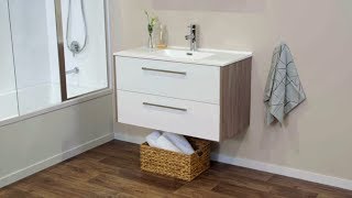 How to Install a Wall Hung Vanity  Mitre 10 Easy As DIY [upl. by Rochester31]