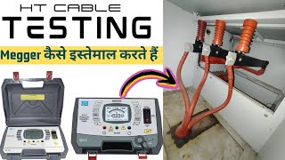 HT cable megger testing  interview  IR value  insulation resistance  working  practical [upl. by Tlihcox]