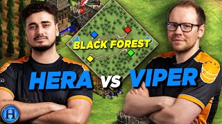 Hera vs TheViper On 1v1 Black Forest  AoE2 [upl. by Disario]