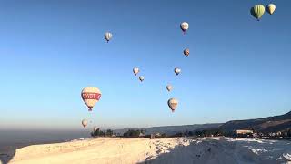 Pamukkale hot air balloon ride [upl. by Otir]