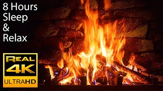 🔥 The Best 4K Relaxing Fireplace with Crackling Fire Sounds 8 HOURS No Music 4k UHD TV Screensaver [upl. by Koller]