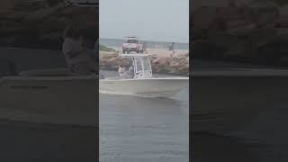 Boat Speeding at the Venice Florida Jetty VeniceJetty NauticalLife CoastalBeauty [upl. by Nimref]