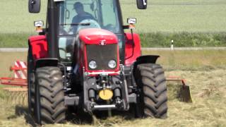 Thumhausen heigt Massey Ferguson 6480 mit Niemeyer [upl. by Naawaj]