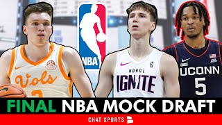 FINAL 2024 NBA Mock Draft 1st Round Projections Ft Donovan Clingan amp Alex Sarr [upl. by Nemra]