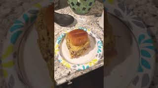 making eggsandwich with boneless ham on a toasted hog bun [upl. by Lil]