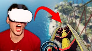 Riding a Roller Coaster In VR Is TERRIFYING Epic Roller Coasters [upl. by Eseuqcaj909]