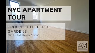 NYC Apartment Tour 2BR Apartment on Ocean Avenue Prospect Lefferts Gardens Brooklyn [upl. by Esyli982]