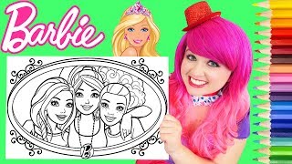 Coloring Barbie amp Friends Crayola Coloring Book Page Prismacolor Colored Pencils  KiMMi THE CLOWN [upl. by Knoll]