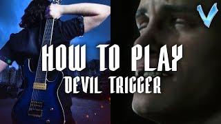 How to Play with V Devil Trigger from DMC5 on Guitar [upl. by Dupuy333]