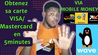 Comment Acheter Une Carte de Crédit Virtuelle MasterCard en 5minutes 100 MOBILE MONEY [upl. by Nnail]