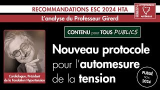 Nouveau protocole pour lautomesure esc2024 hypertension cardiologie live [upl. by Aidnahs]