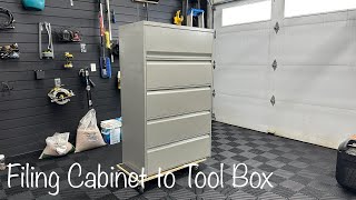 Old Filing Cabinet Turned into Tool Box for Garage [upl. by Ax]