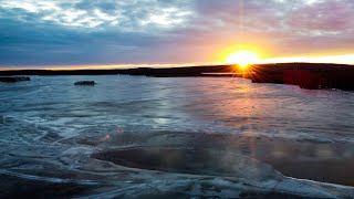 Early Winter in Rovaniemi  4K Scenic Drone Footage [upl. by Araj641]