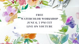 Winsor amp Newton Watercolor workshop with Julia Henze [upl. by Yennek547]