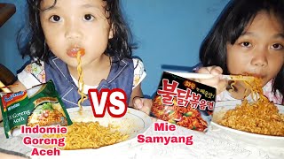 Mie Samyang Vs Indomie Goreng Aceh [upl. by Hodges]