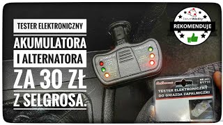 Jak sprawdzić alternator i akumulator w samochodzie  Tester elektroniczny do gniazda zapalniczki [upl. by Nehtanhoj950]