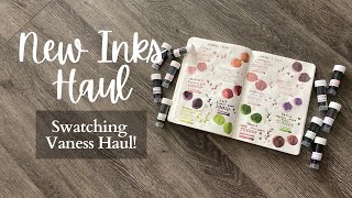 VANESS HAUL  New Fountain Pen Inks  Taccia Wearingeul Colorverse [upl. by Alat277]