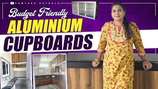 Price waterproof pest proof Aluminium Cupboards Home Interiors  Zindagi Unlimited Telugu Vlogs [upl. by Der686]