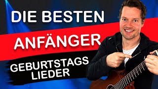 🎈Happy Birthday auf Gitarre lernen Geburtstagslieder leicht und auf deutsch [upl. by Eeliah425]