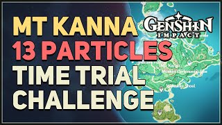 Mt Kanna 13 Particles Time Trial Challenge Genshin Impact [upl. by Notliw]