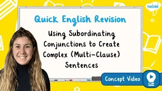 How Do You Use Subordinating Conjunctions  KS2 English Concept for Kids [upl. by Bern]