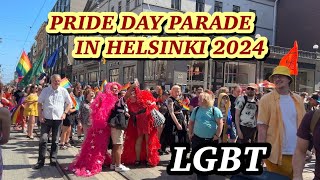 PRIDE DAY PARADE 2024 🏳️‍🌈 Helsinki Central  Helsinki Pride 2024 [upl. by Airt]